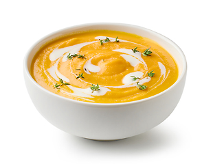 Image showing bowl ov vegetable cream soup