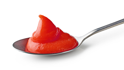 Image showing vegetable puree in spoon