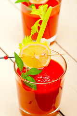 Image showing fresh tomato juice