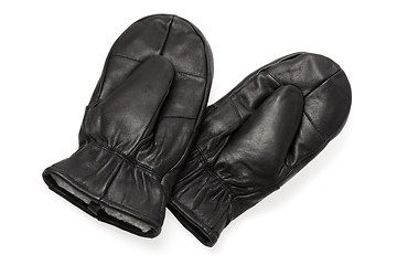 Image showing Leather mittens