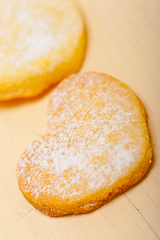 Image showing heart shaped shortbread valentine cookies