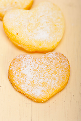 Image showing heart shaped shortbread valentine cookies