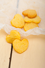 Image showing heart shaped shortbread valentine cookies