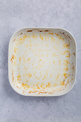 Image showing Baking tray or casserole with burnt on grease