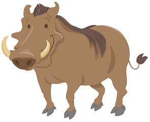 Image showing cartoon warthog animal character