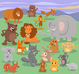 Image showing wild animal characters group