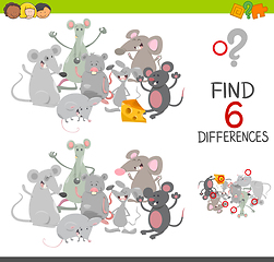 Image showing differences game with mice