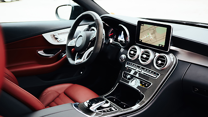 Image showing Luxury car Interior