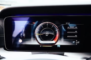 Image showing Luxury car dashboard