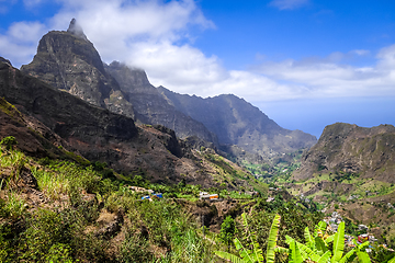 Image showing Paul Valley landscape in Santo Antao island, Cape Verde