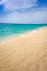 Image showing Ponta preta beach and dune in Santa Maria, Sal Island, Cape Verd