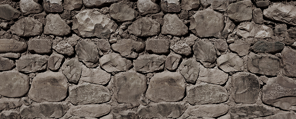 Image showing Old stone wall banner