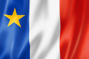 Image showing Acadians ethnic flag, America