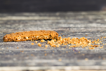 Image showing crumbled oatmeal cookies