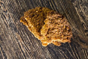 Image showing round oatmeal cookies