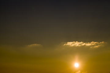 Image showing yellowed orange sky