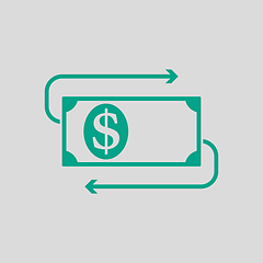 Image showing Cash Back Dollar Banknote Icon