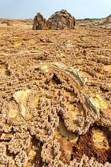 Image showing abstract landscape in Dallol, Danakil depression, Ethiopia