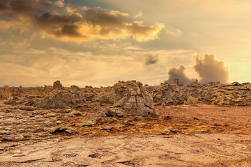 Image showing abstract landscape in Dallol, Danakil depression, Ethiopia