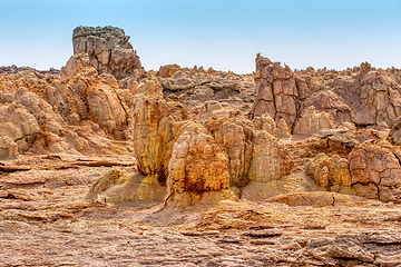 Image showing abstract landscape in Dallol, Danakil depression, Ethiopia