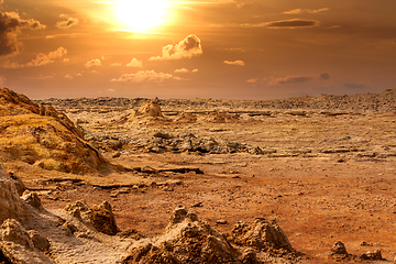 Image showing abstract landscape in Dallol, Danakil depression, Ethiopia