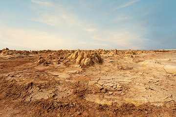 Image showing abstract landscape in Dallol, Danakil depression, Ethiopia