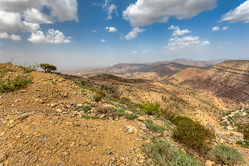 Image showing Ethiopian landscape, Ethiopia, Africa wilderness