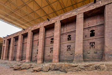 Image showing House of the Cross church, Lalibela, Ethiopia, Africa