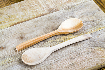 Image showing two wooden spoons