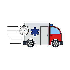 Image showing Fast Ambulance Car Icon