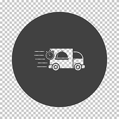 Image showing Fast Food Delivery Car Icon