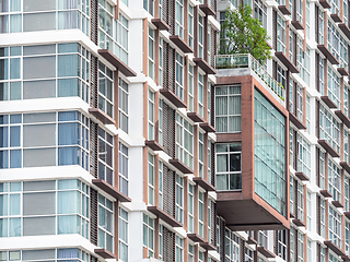 Image showing Facade of condominum in Bangkok, Thailand