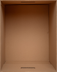 Image showing Open cardboard box