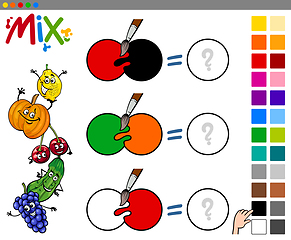Image showing mix colors game for kids