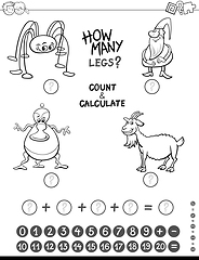 Image showing count and add coloring book