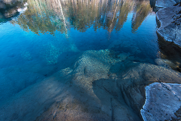 Image showing Crystal pure water of blue lake