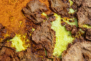 Image showing moonscape of Dallol Lake, Danakil depression Ethiopia