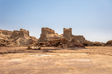 Image showing Rock city in Danakil depression, Ethiopia, Africa