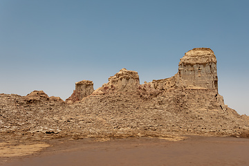 Image showing Rock city in Danakil depression, Ethiopia, Africa