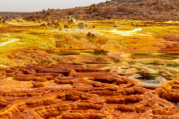 Image showing moonscape of Dallol Lake, Danakil depression Ethiopia