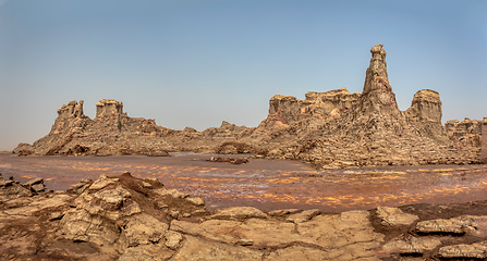 Image showing Rock city in Danakil depression, Ethiopia, Africa