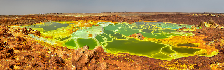 Image showing moonscape of Dallol Lake, Danakil depression Ethiopia