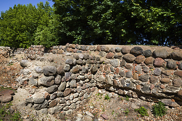 Image showing part of the ancient stone wall