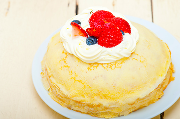 Image showing crepe pancake cake