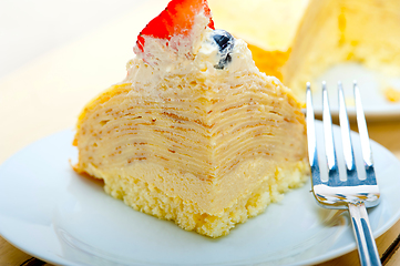 Image showing crepe pancake cake