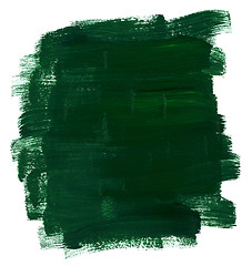 Image showing Green oil paint