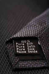 Image showing 100% pure silk 