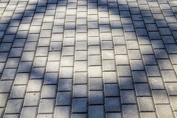 Image showing concrete tiles for footpaths