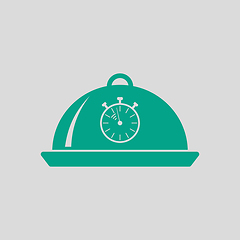 Image showing Cloche With Stopwatch Icon