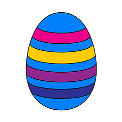 Image showing Easter Egg With Ornate Icon